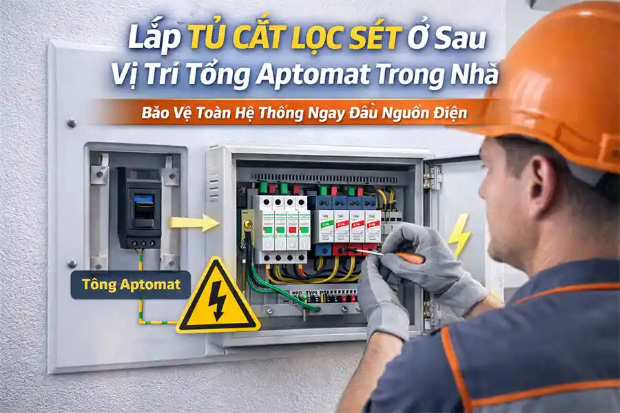 Tủ Cắt Lọc Sét Nào Tốt Cho Gia Đình? Top Lựa Chọn An Toàn, Bền Bỉ 2026 2 Lap tu cat loc set o vi tri nao trong nha la dung