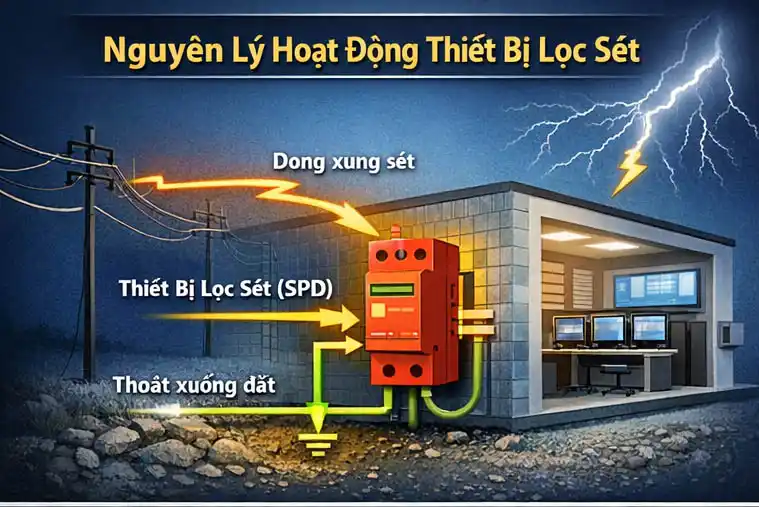 Thiết Bị Lọc Sét Và Cắt Lọc Sét Đường Nguồn 2026 1 Thiết bị lọc sét là gì