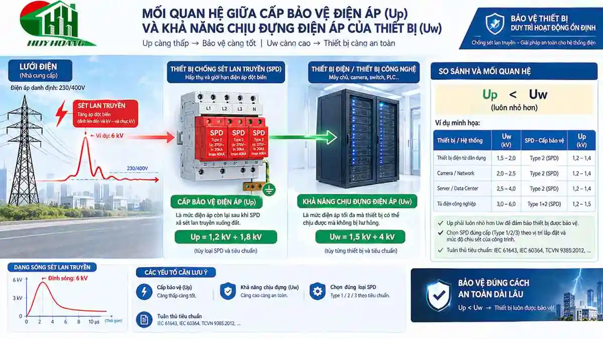 Up Càng Thấp Có Phải Càng Tốt ? Giải Thích Từ A–Z 2 dien ap bao ve Up va kha nang chiu dung