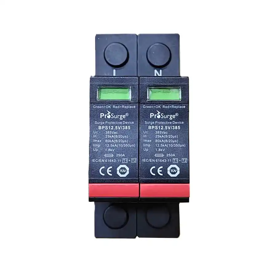 Bộ Cắt Sét 1 Pha 80kA T1+2 - BPS12.5V/385(-S)/2P Prosurge